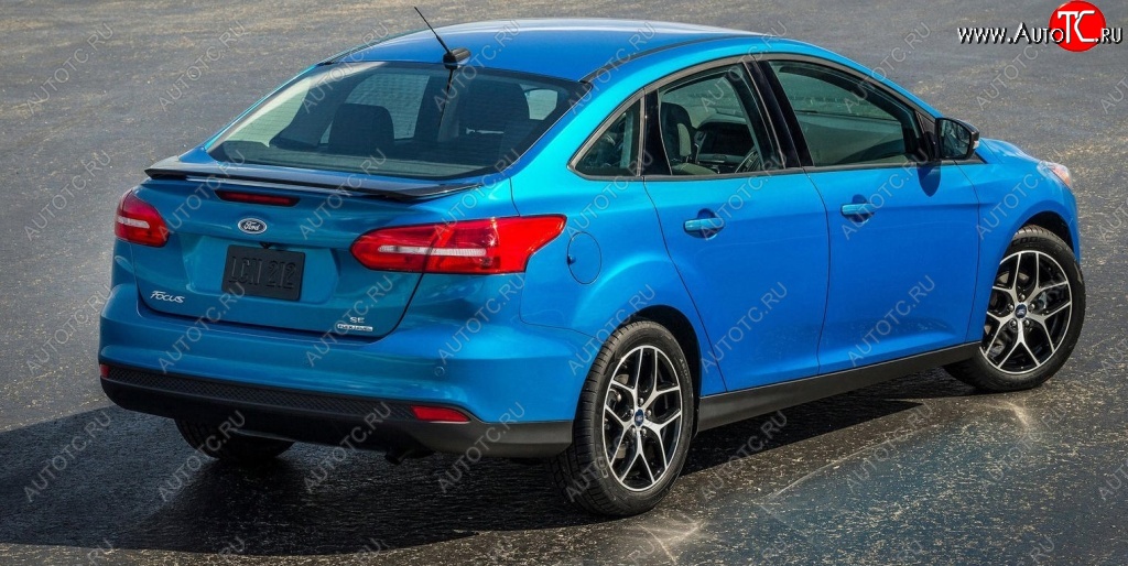 4 999 р. Спойлер на багажник АвтоКрат Ford Focus 3 седан рестайлинг (2014-2019) (Неокрашенный)  с доставкой в г. Пермь