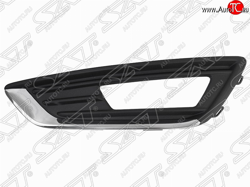 549 р. Левая оправа противотуманной фары SAT (с хром. молдингом)  Ford Focus  3 (2014-2019) седан рестайлинг, универсал рестайлинг, хэтчбэк рестайлинг  с доставкой в г. Пермь