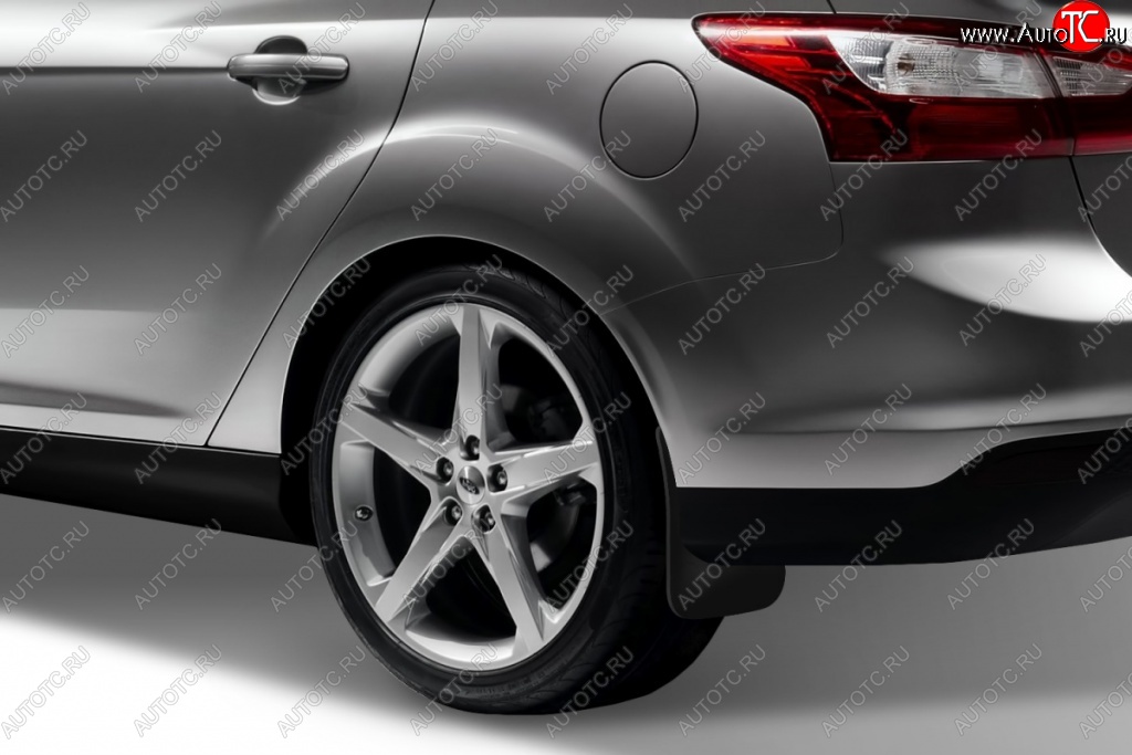 2 379 р. Брызговики задние Frosch Ford Focus 3 седан рестайлинг (2014-2019)  с доставкой в г. Пермь