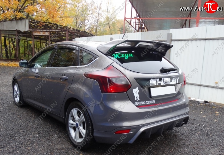 6 399 р. Спойлер RS Ford Focus 3 хэтчбэк дорестайлинг (2010-2015) (Неокрашенный)  с доставкой в г. Пермь