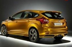 4 549 р. Спойлер ST Ford Focus 3 хэтчбэк дорестайлинг (2010-2015) (Неокрашенный)  с доставкой в г. Пермь. Увеличить фотографию 2