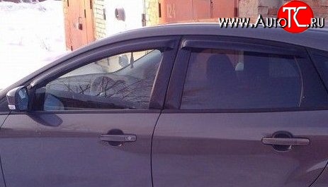 999 р. Комплект дефлекторов окон (ветровиков) 4 шт. Russtal Ford Focus 3 седан рестайлинг (2014-2019)  с доставкой в г. Пермь