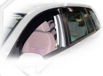 Дефлектора окон CA-Plastiс Ford Fusion  1 (2002-2012) хэтчбэк дорестайлинг,  рестайлинг, хэтчбэк (Classic полупрозрачный, Без хром.молдинга)