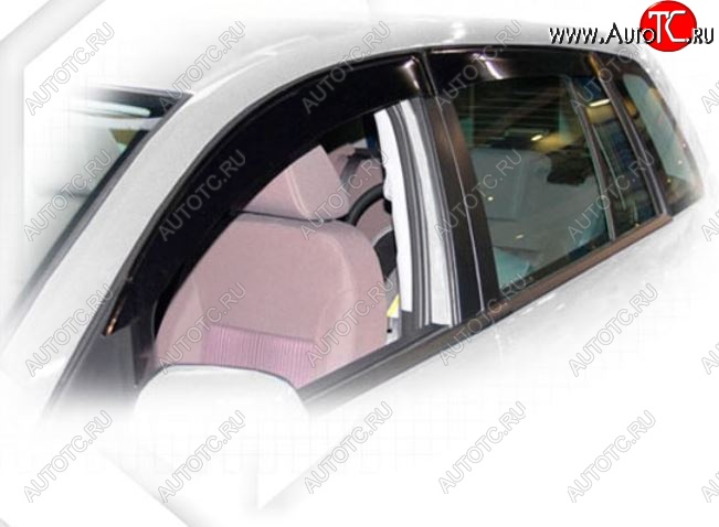 1 999 р. Дефлектора окон CA-Plastiс  Ford Fusion  1 (2002-2012) хэтчбэк дорестайлинг,  рестайлинг, хэтчбэк (Classic полупрозрачный, Без хром.молдинга)  с доставкой в г. Пермь