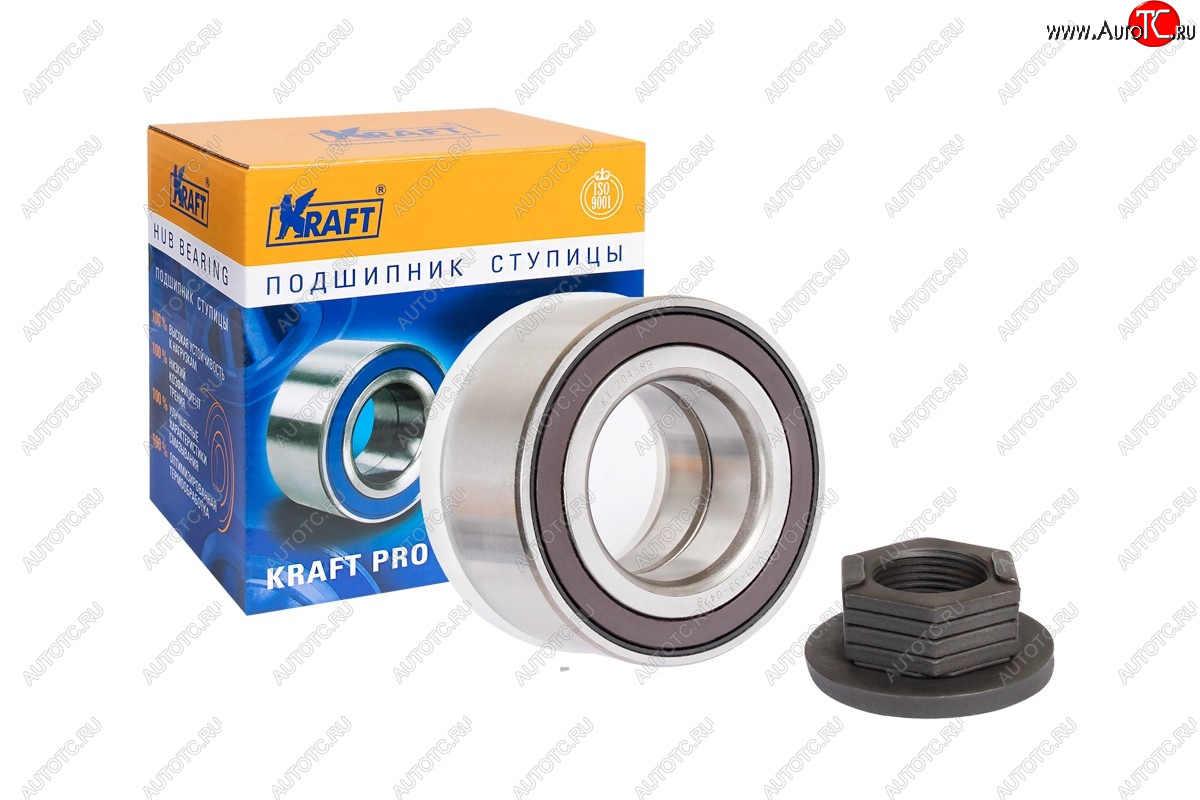 2 599 р. Подшипник передней ступицы KRAFT (с ABS) Ford Fusion 1  рестайлинг, хэтчбэк (2005-2012)  с доставкой в г. Пермь
