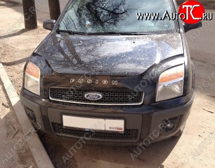 999 р. Дефлектор капота Russtal Ford Fusion 1 хэтчбэк дорестайлинг (2002-2005)  с доставкой в г. Пермь