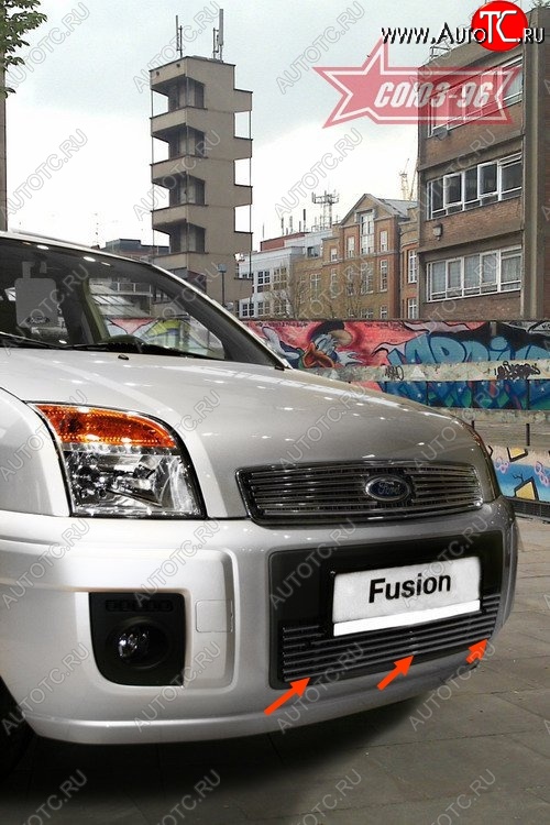 3 689 р. Декоративный элемент воздухозаборника Souz-96 (d10)  Ford Fusion  1 (2005-2012)  рестайлинг, хэтчбэк  с доставкой в г. Пермь