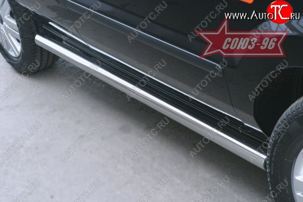 11 969 р. Защита порогов Souz-96 (d60)  Ford Fusion  1 (2002-2012) хэтчбэк дорестайлинг,  рестайлинг, хэтчбэк  с доставкой в г. Пермь