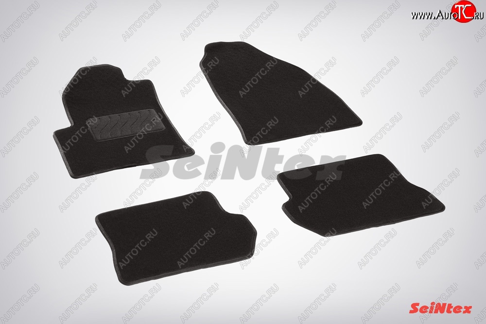 2 899 р. Износостойкие коврики в салон SeiNtex Premium LUX 4 шт. (ворсовые)  Ford Fusion  1 (2002-2012) хэтчбэк дорестайлинг,  рестайлинг, хэтчбэк  с доставкой в г. Пермь