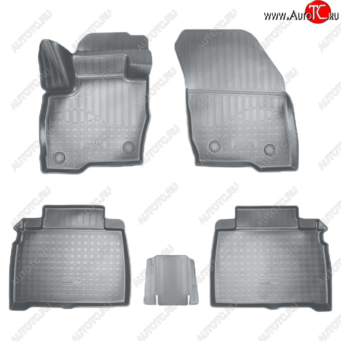 3 089 р. Коврики салонные Noplast (3D)  Ford Galaxy  CK,CD390 (2014-2019) дорестайлинг (Серые)  с доставкой в г. Пермь
