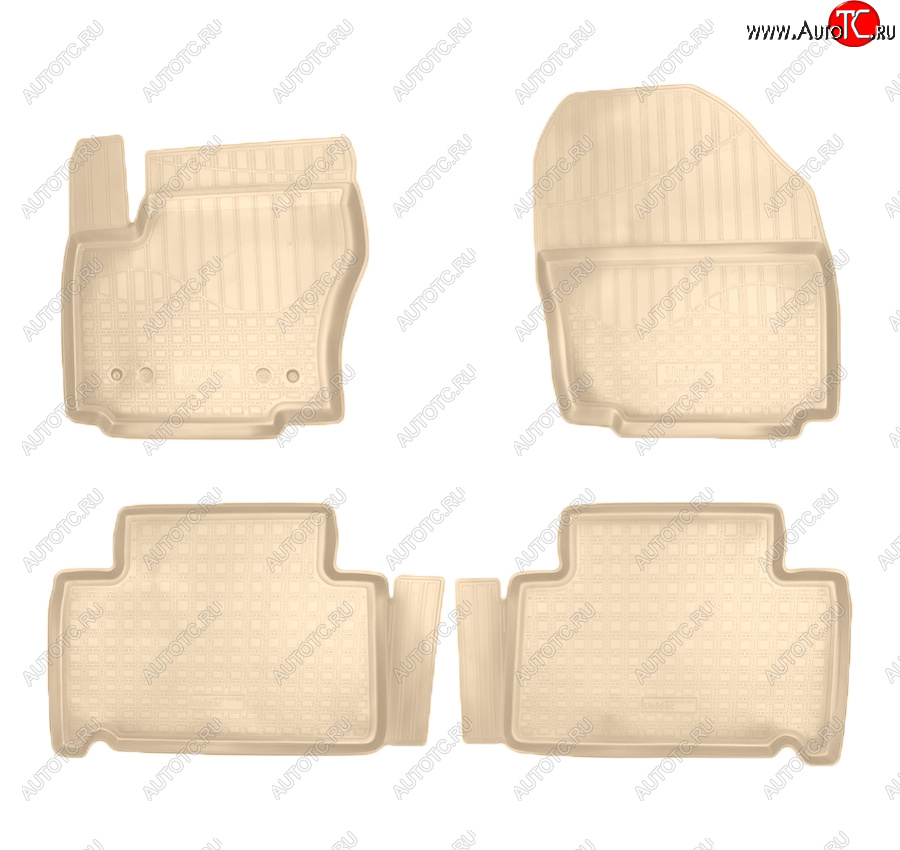 2 899 р. Коврики салона Norplast Unidec  Ford Galaxy  2 - S-Max  1 (Цвет: бежевый)  с доставкой в г. Пермь