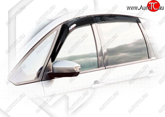 2 199 р. Дефлектора окон CA-Plastiс Ford Galaxy 2 дорестайлинг (2006-2010) (Classic полупрозрачный, Без хром.молдинга)  с доставкой в г. Пермь