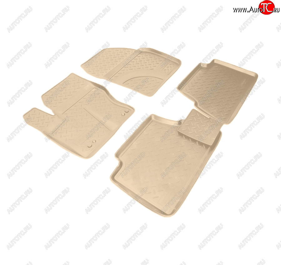 2 899 р. Коврики салона Norplast Unidec  Ford Grand C-Max  C344 (2010-2015) (Цвет: бежевый)  с доставкой в г. Пермь