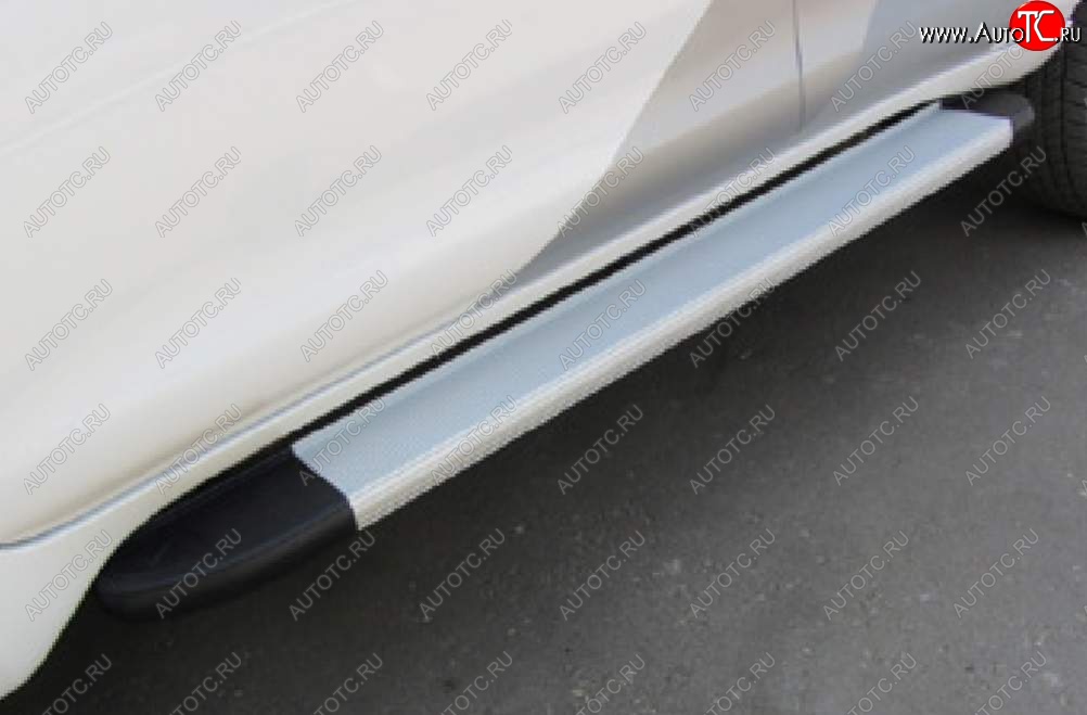 10 979 р. Порожки для ног Arbori Optima Silver Ford Kuga 2 рестайлинг (2016-2019)  с доставкой в г. Пермь