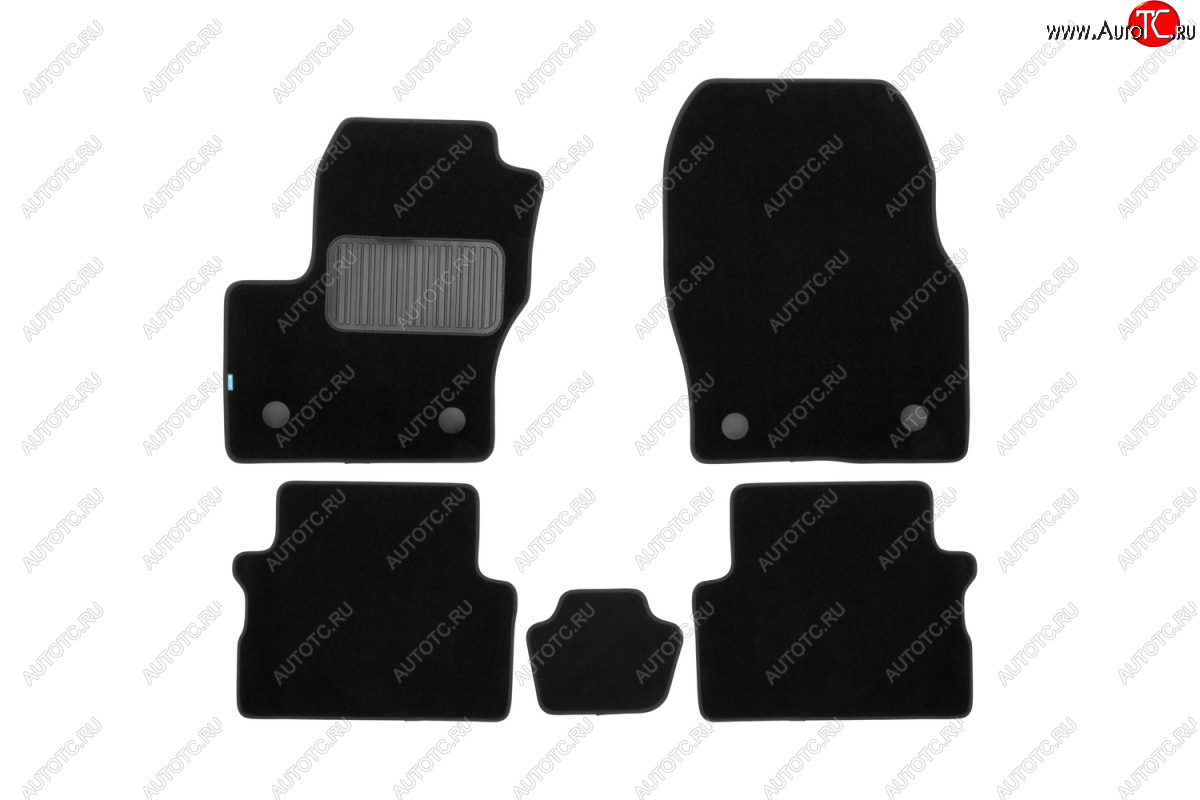 9 549 р. Коврики в салон Klever Premium (текстиль) Ford Kuga 2 рестайлинг (2016-2019) (Черный)  с доставкой в г. Пермь