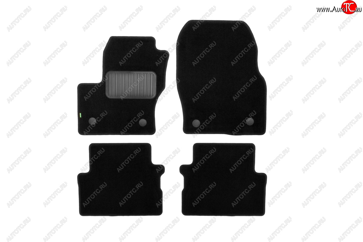 1 679 р. Коврики в салон Klever Standard (текстиль) Ford Kuga 2 рестайлинг (2016-2019) (Черные)  с доставкой в г. Пермь
