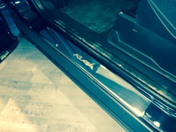 2 179 р. Накладки порожков салона INOX Ford Kuga 2 рестайлинг (2016-2019) (нержавеющая сталь)  с доставкой в г. Пермь. Увеличить фотографию 3