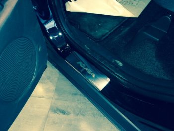2 179 р. Накладки порожков салона INOX Ford Kuga 2 рестайлинг (2016-2019) (нержавеющая сталь)  с доставкой в г. Пермь. Увеличить фотографию 4