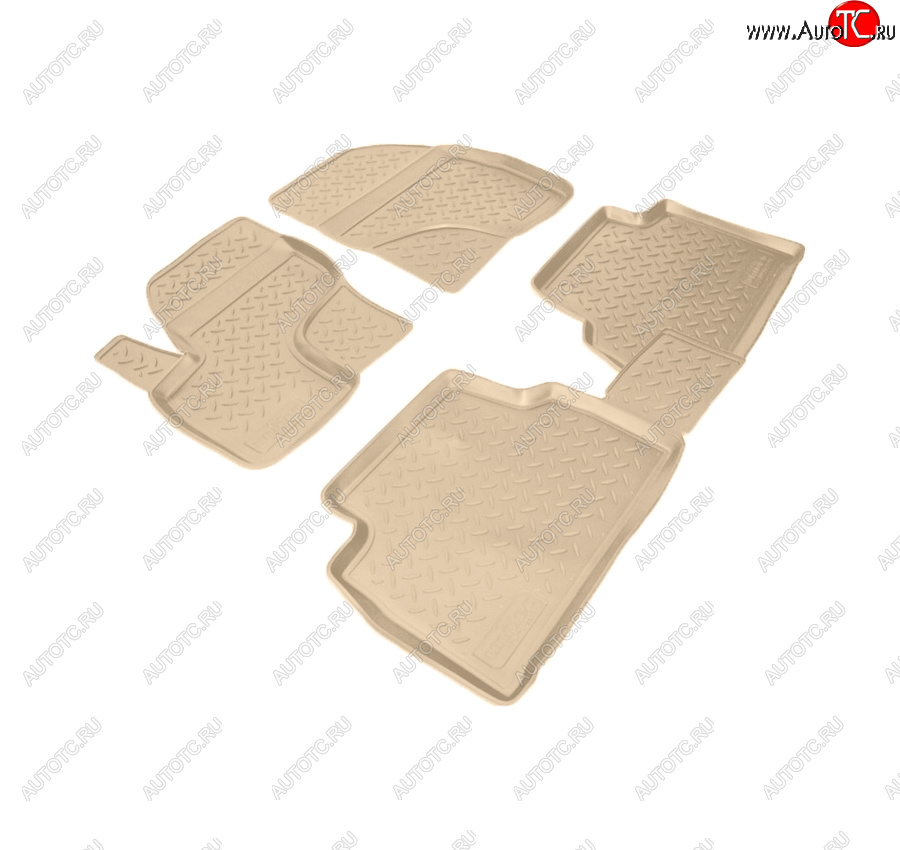 3 069 р. Коврики салона Norplast Unidec  Ford Kuga  1 (2008-2013) (Цвет: бежевый)  с доставкой в г. Пермь