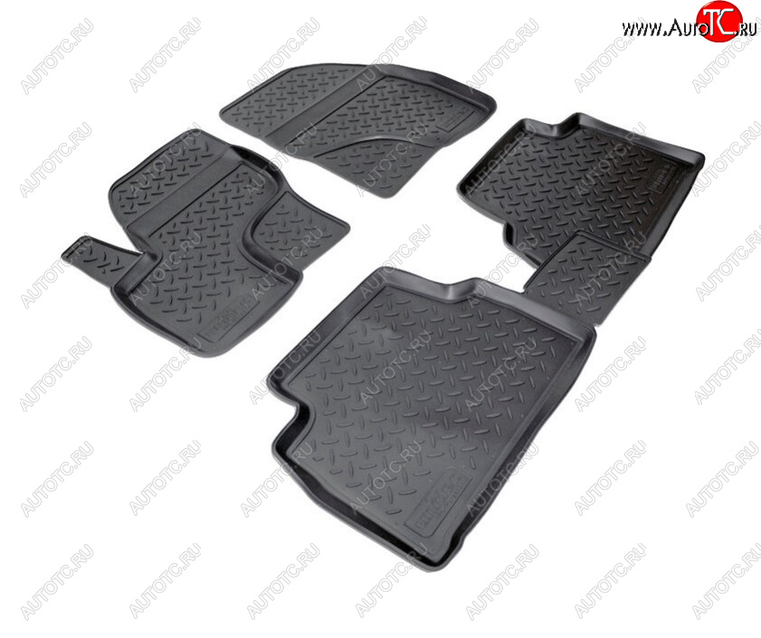 2 369 р. Комплект салонных ковриков Norplast Unidec  Ford Kuga  1 (2008-2013) (Цвет: черный)  с доставкой в г. Пермь