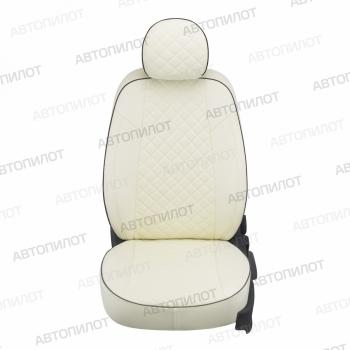8 499 р. Чехлы сидений (Trend, экокожа) Автопилот Ромб  Ford Kuga  1 (2008-2013) (белый)  с доставкой в г. Пермь. Увеличить фотографию 4