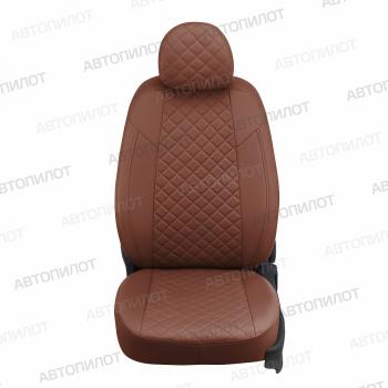 8 499 р. Чехлы сидений (Trend, экокожа) Автопилот Ромб  Ford Kuga  1 (2008-2013) (коричневый)  с доставкой в г. Пермь. Увеличить фотографию 4