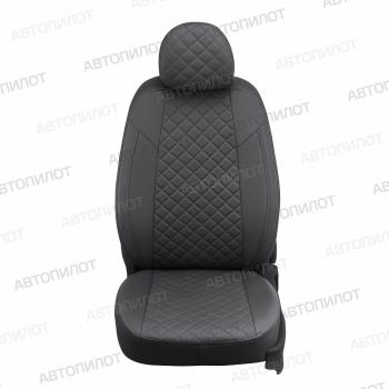 14 249 р. Чехлы сидений (Trend, экокожа) Автопилот Ромб  Ford Kuga  1 (2008-2013) (темно-серый)  с доставкой в г. Пермь. Увеличить фотографию 4