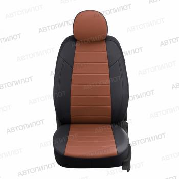 13 649 р. Чехлы сидений (Trend, экокожа) Автопилот  Ford Kuga  1 (2008-2013) (черный/коричневый)  с доставкой в г. Пермь. Увеличить фотографию 2
