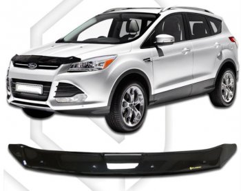 Дефлектор капота CA-Plastic Ford Kuga 2 дорестайлинг (2013-2016)