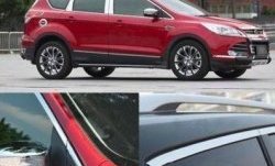 13 299 р. Накладки на окна и стойки дверей СТ Ford Kuga 2 дорестайлинг (2013-2016) (Неокрашенные)  с доставкой в г. Пермь. Увеличить фотографию 2