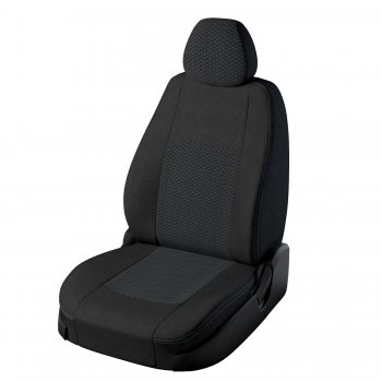 Чехлы для сидений Lord Autofashion Турин (жаккард) Ford Kuga 2 дорестайлинг (2013-2016) (Чёрный, вставка Вега)