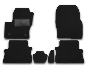 Текстильные коврики салона Klever Premium Ford Kuga 2 дорестайлинг (2013-2016) (Черные)