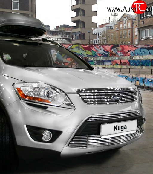 4 454 р. Декоративная вставка решетки радиатора Novline  Ford Kuga  1 (2008-2013)  с доставкой в г. Пермь