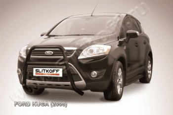 Кенгурятник d57 Slitkoff (высокий, с перемычкой) Ford Kuga  1 (2008-2013)