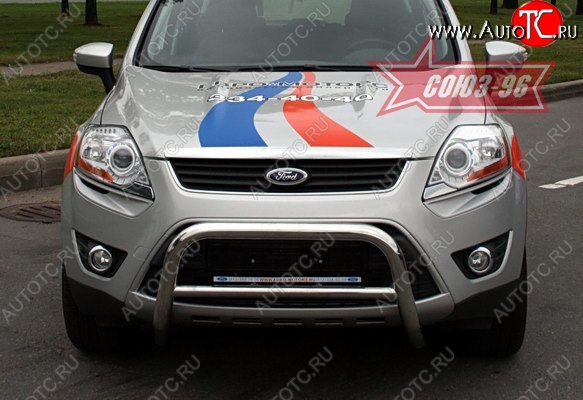 11 564 р. Защита переднего бампера Souz-96 (d60) Ford Kuga 1 (2008-2013)  с доставкой в г. Пермь