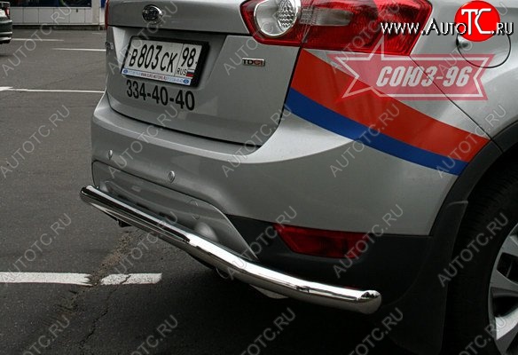11 114 р. Защита заднего бампера Souz-96 (d60) Ford Kuga 1 (2008-2013)  с доставкой в г. Пермь