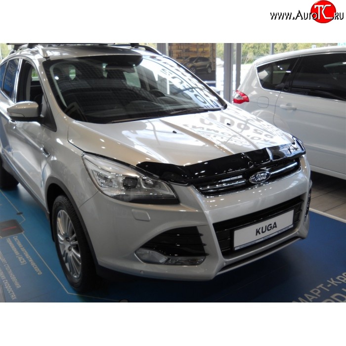 3 299 р. Дефлектор капота NovLine Ford Kuga 2 дорестайлинг (2013-2016)  с доставкой в г. Пермь