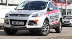 Декоративные элементы боковых воздуховодов бампера Souz-96 (d16) Ford Kuga  2 (2013-2016) дорестайлинг