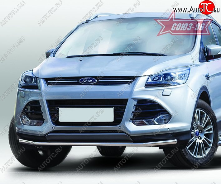 14 264 р. Защита переднего бампера одинарная Souz-96 Premium High (d42) Ford Kuga 2 дорестайлинг (2013-2016)  с доставкой в г. Пермь