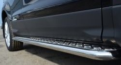 24 649 р. Широкая защита порогов SLITKOFF  Ford Kuga  2 (2013-2016) дорестайлинг  с доставкой в г. Пермь. Увеличить фотографию 2