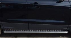 Широкая защита порогов SLITKOFF Ford Kuga  2 (2013-2016) дорестайлинг