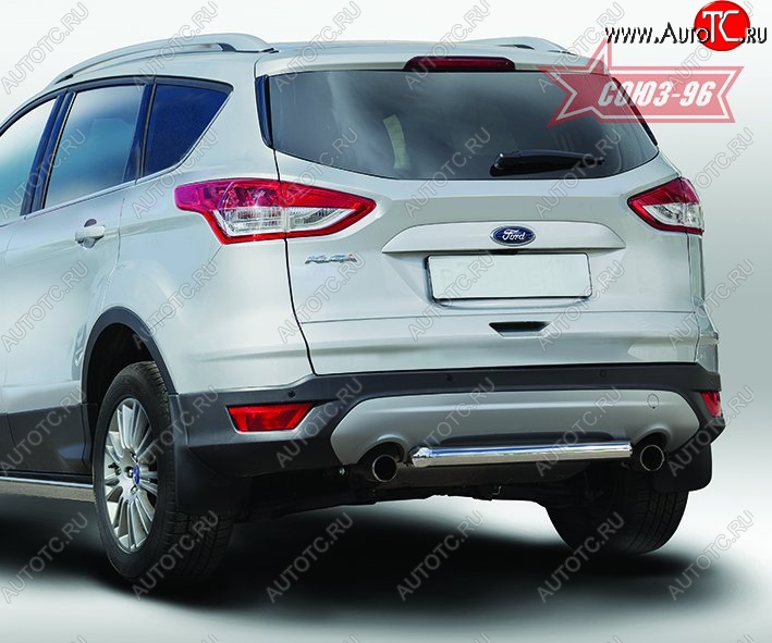 13 679 р. Защита заднего бампера Souz-96 (d60)  Ford Kuga  2 (2013-2016) дорестайлинг  с доставкой в г. Пермь