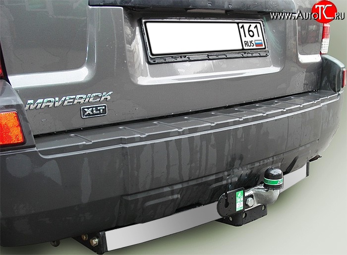 11 399 р. Фаркоп Лидер Плюс (c нерж. пластиной) Ford Maverick TM1 рестайлинг, 5 дв. (2004-2007) (Без электропакета)  с доставкой в г. Пермь