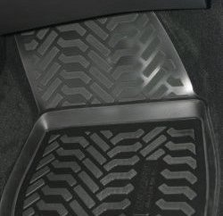 1 599 р. Коврики в салон (седан) Aileron (полиуретан)  Ford Mondeo  MK5 CD391 (2014-2018) дорестайлинг седан  с доставкой в г. Пермь. Увеличить фотографию 3