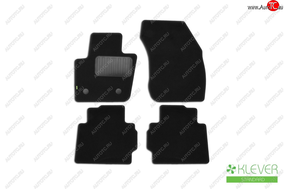 6 949 р. Коврики в салон Klever Standard (текстиль) Ford Mondeo MK5 CD391 рестайлинг, седан (2019-2025) (Черные)  с доставкой в г. Пермь