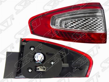 4 949 р. Левый фонарь задний SAT (внешний) Ford Mondeo Mk4,BD рестайлинг, седан (2010-2014)  с доставкой в г. Пермь. Увеличить фотографию 2