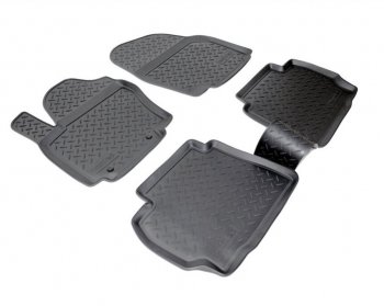 Комплект салонных ковриков Norplast Unidec Ford Mondeo (2007-2014) Mk4,BD дорестайлинг, седан, Mk4,DG дорестайлинг, универсал, Mk4,BD рестайлинг, седан, Mk4,DG рестайлинг, универсал (Цвет: черный)