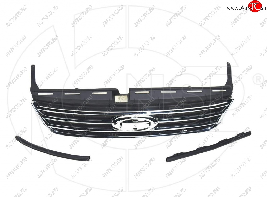 1 489 р. Решетка радиатора NSP (хром). Ford Mondeo Mk4,BD дорестайлинг, седан (2007-2010) (Неокрашенная)  с доставкой в г. Пермь