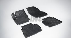 Износостойкие коврики в салон с рисунком Сетка SeiNtex Premium 4 шт. (резина) Ford Mondeo (2007-2014) Mk4,BD дорестайлинг, седан, Mk4,DG дорестайлинг, универсал, Mk4,BD рестайлинг, седан, Mk4,DG рестайлинг, универсал