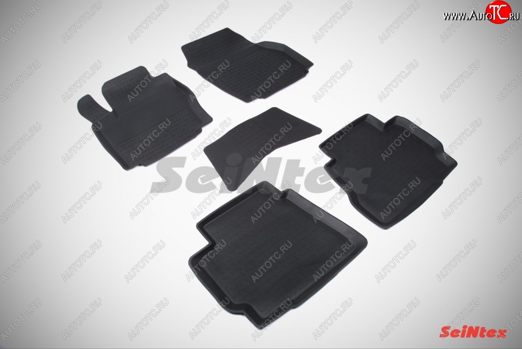 3 099 р. Износостойкие коврики в салон с высоким бортом SeiNtex Premium 4 шт. (резина) Ford Mondeo Mk4,BD дорестайлинг, седан (2007-2010)  с доставкой в г. Пермь